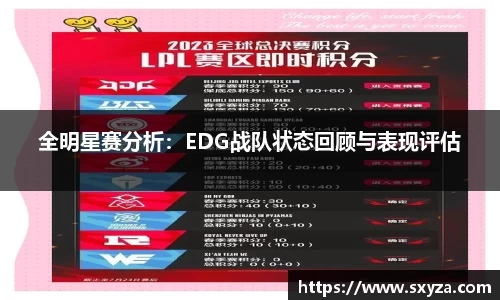 全明星赛分析：EDG战队状态回顾与表现评估