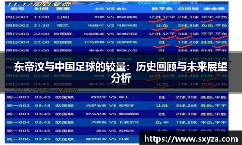 东帝汶与中国足球的较量：历史回顾与未来展望分析